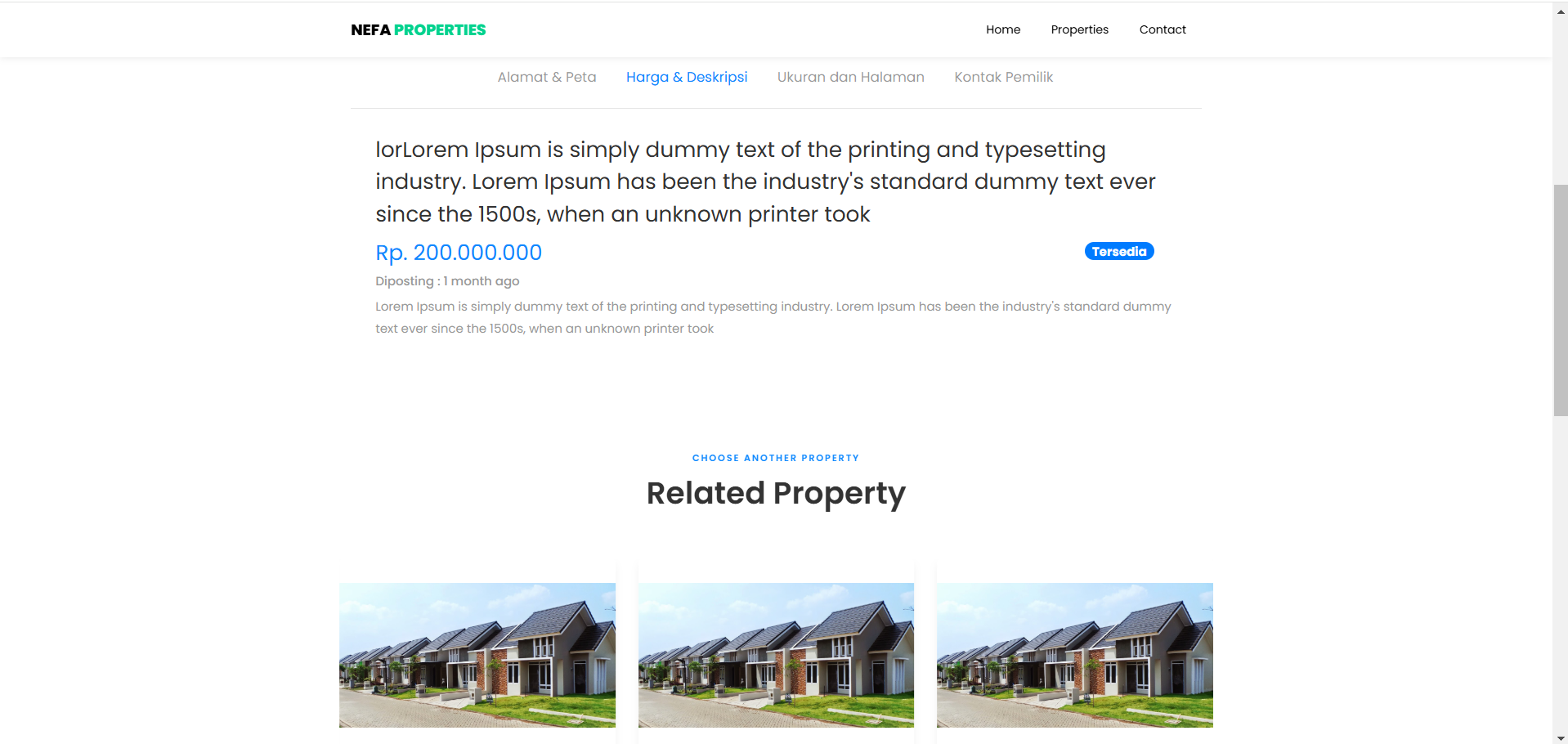 Web Property - Jual Beli Rumah